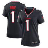 Number 1 Bride Houston Texans Women's Game Jersey - Navy Jerseys