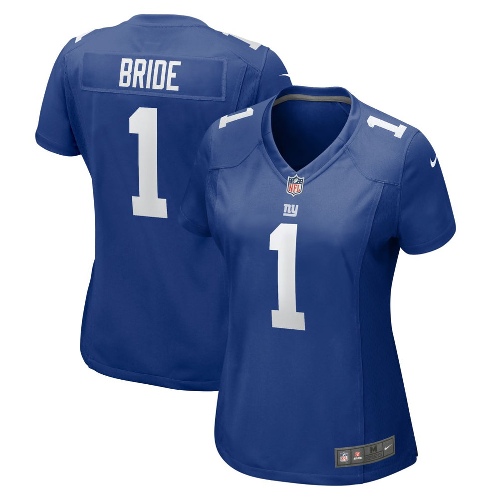 Number 1 Bride New York Giants Women's Game Jersey - Royal Jerseys