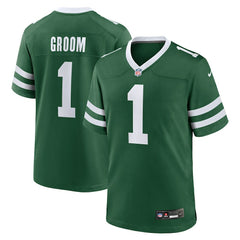 Number 1 Groom New York Jets Game Jersey - Legacy Green Jerseys