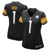 Number 1 Bride Pittsburgh Steelers Women's Game Jersey - Black Jerseys