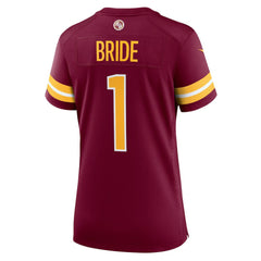 Number 1 Bride Washington Commanders Women's Game Jersey - Burgundy Jerseys