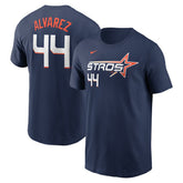 Yordan Alvarez Houston Astros Nike 2025 City Connect Fuse Name & Number T-Shirt - Navy T-shirts