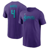 Ketel Marte Arizona Diamondbacks Nike 2025 City Connect Fuse Name & Number T-Shirt - Purple T-shirts