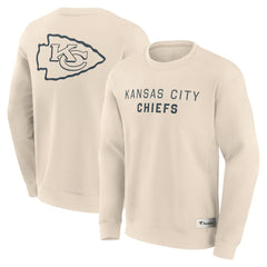 Kansas City Chiefs Elements Future Ground Lettering Pullover Sweatshirt - Cream Pullover