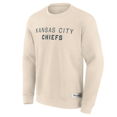 Kansas City Chiefs Elements Future Ground Lettering Pullover Sweatshirt - Cream Pullover