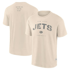 New York Jets Elements Weathered Tonal Future Ground T-Shirt - Cream T-shirts