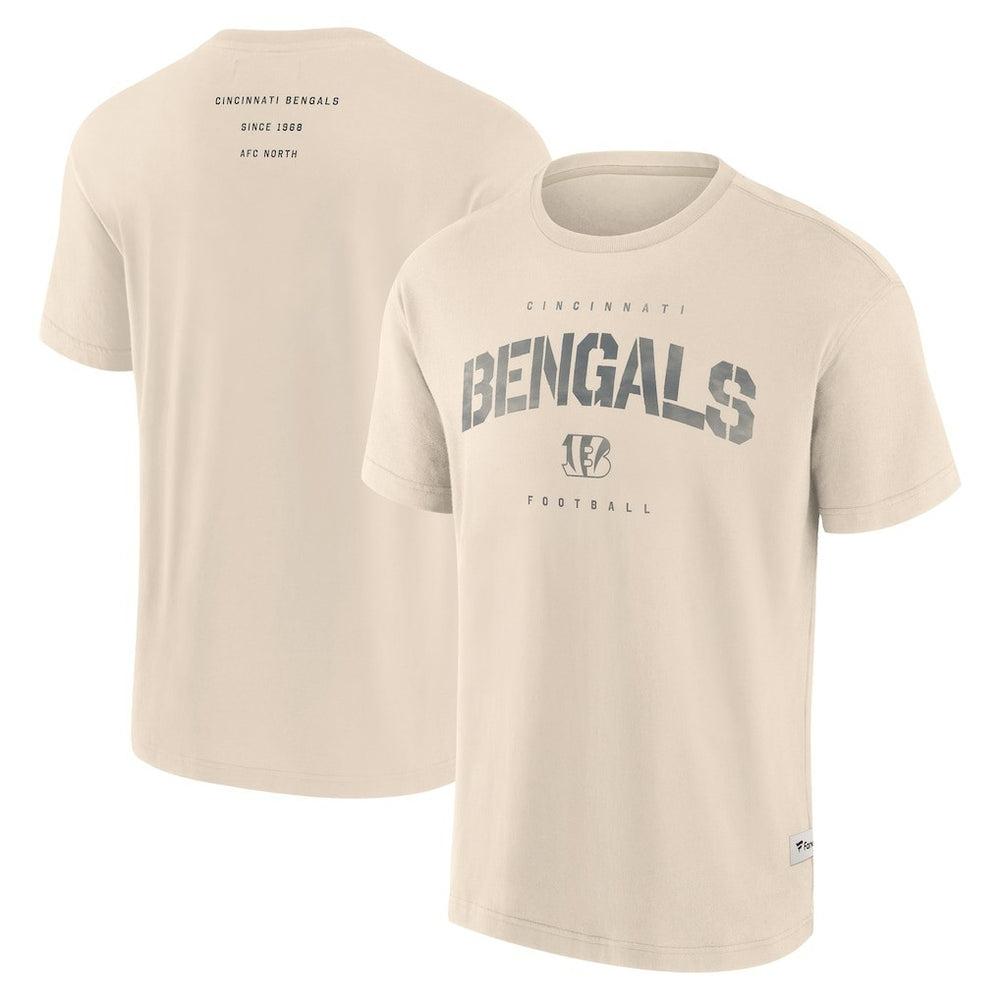 Cincinnati Bengals Elements Weathered Tonal Future Ground T-Shirt - Cream T-shirts