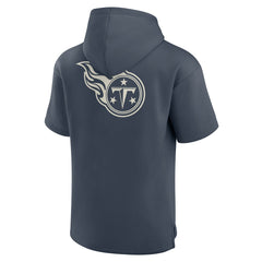 Tennessee Titans Elements Future Ground Lettering Short Sleeve Pullover Hoodie - Navy Hoodies