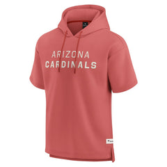Arizona Cardinals Elements Future Ground Lettering Short Sleeve Pullover Hoodie - Red Hoodies