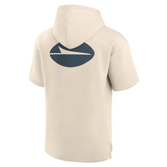 New York Jets Elements Future Ground Lettering Short Sleeve Pullover Hoodie - Cream Hoodies