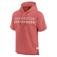 Washington Commanders Elements Future Ground Lettering Short Sleeve Pullover Hoodie - Red Hoodies