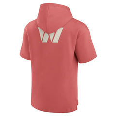Washington Commanders Elements Future Ground Lettering Short Sleeve Pullover Hoodie - Red Hoodies
