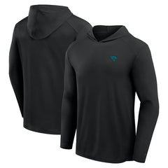 Jacksonville Jaguars Front Office Power Mono Long Sleeve Hoodie T-Shirt - Black Hoodies