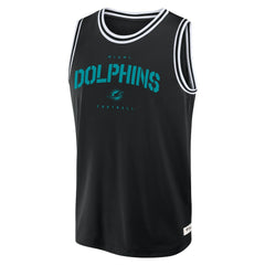 Miami Dolphins Elements Future Ground Jersey Tank Top - Black Jerseys