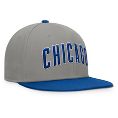 Chicago Cubs Fanatics Clubhouse Dugout Fitted Hat - Gray/Royal Hats