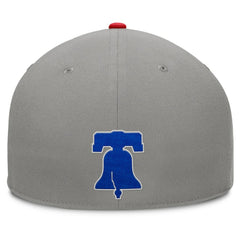 Philadelphia Phillies Fanatics Clubhouse Dugout Fitted Hat - Gray/Red Hats