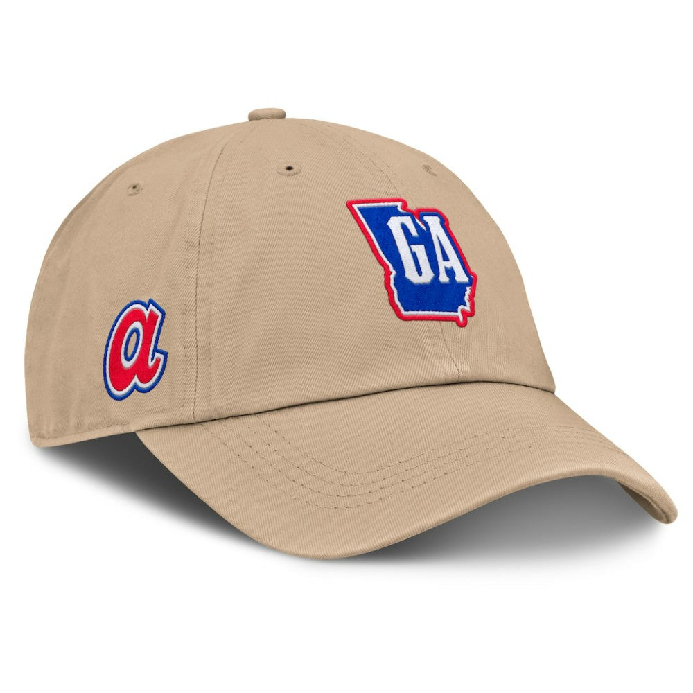 Atlanta Braves Fanatics Women's Cooperstown Collection Adjustable Hat - Tan Hats