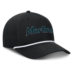 Miami Marlins Fanatics Clubhouse Foul Ball A-Frame Adjustable Hat - Black Hats