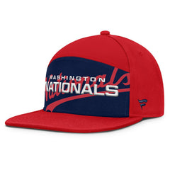 Washington Nationals Fanatics Clubhouse Splitter Snapback Hat - Red/Navy Hats