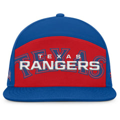 Texas Rangers Fanatics Clubhouse Splitter Snapback Hat - Royal/Red Hats