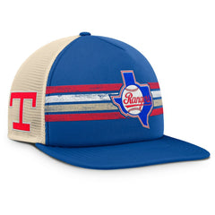 Texas Rangers Fanatics Cooperstown Collection Powers Snapback Hat - Royal/Natural Hats