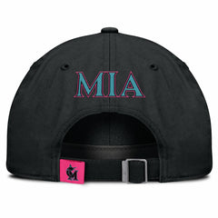 Miami Marlins Nike Unisex 2025 City Connect Club Adjustable Hat - Black Hats