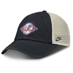 New York Yankees Nike Cooperstown Collection Club Trucker Adjustable Hat - Navy/Natural Hats