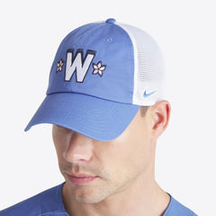 Washington Nationals Nike Unisex 2025 City Connect Club Trucker Adjustable Hat - Blue/White Hats