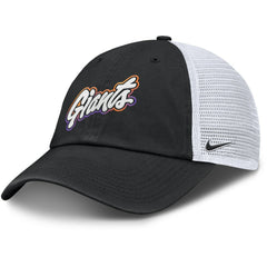 San Francisco Giants Nike Unisex 2025 City Connect Club Adjustable Trucker Hat - Black/White Hats