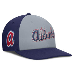 Atlanta Braves Nike Pro Performance Snapback Hat - Gray/Royal Hats