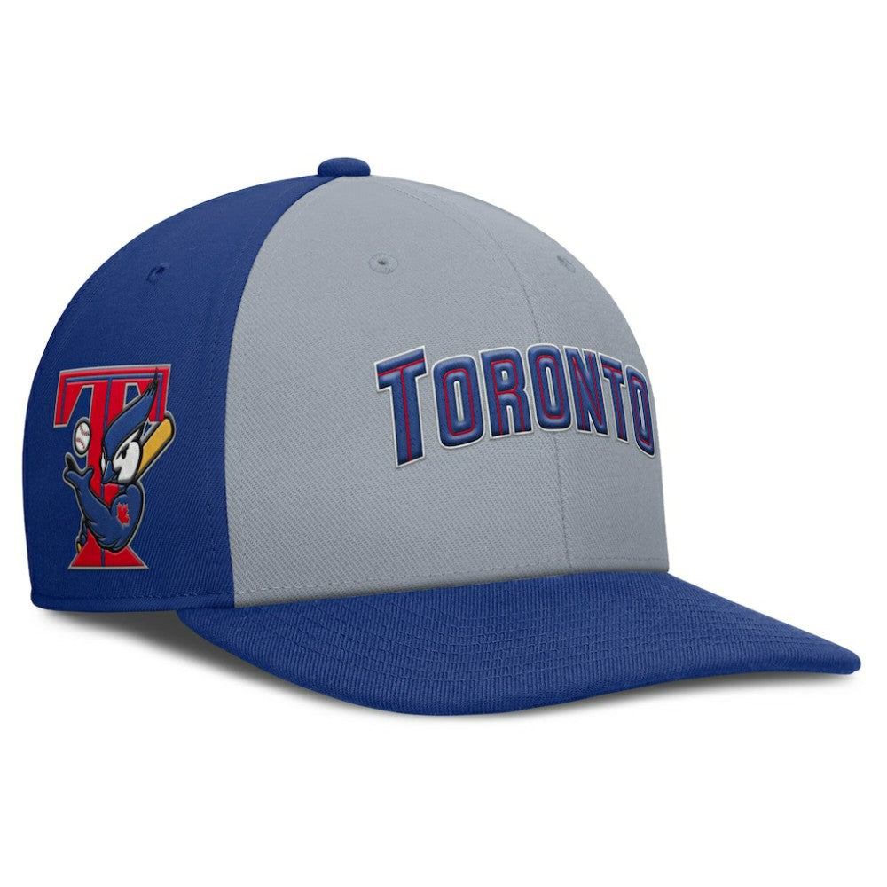 Toronto Blue Jays Nike Pro Performance Snapback Hat - Gray/Royal Hats
