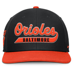 Baltimore Orioles Nike Pro Performance Snapback Hat - Black/Orange Hats