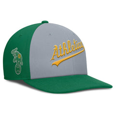 Athletics Nike Pro Performance Snapback Hat - Gray/Green Hats