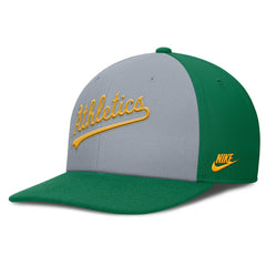 Athletics Nike Pro Performance Snapback Hat - Gray/Green Hats