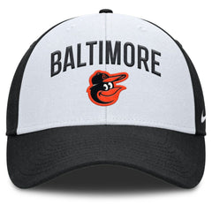 Baltimore Orioles Nike Club Performance Adjustable Hat - White/Black Hats