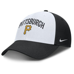 Pittsburgh Pirates Nike Club Performance Adjustable Hat - White/Black Hats