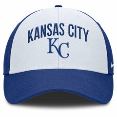 Kansas City Royals Nike Club Performance Adjustable Hat - White/Royal Hats