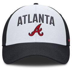 Atlanta Braves Nike Club Performance Adjustable Hat - White/Navy Hats