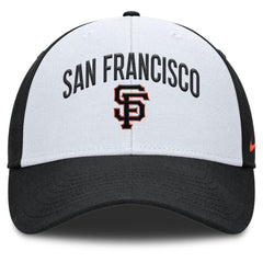 San Francisco Giants Nike Club Performance Adjustable Hat - White/Black Hats