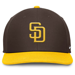 San Diego Padres Nike Pro Performance Snapback Hat - Brown/Gold Hats