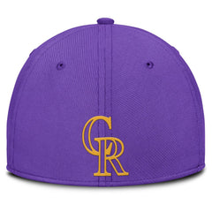 Colorado Rockies Nike 2025 City Connect Rise Swoosh Performance Flex Hat - Purple Hats