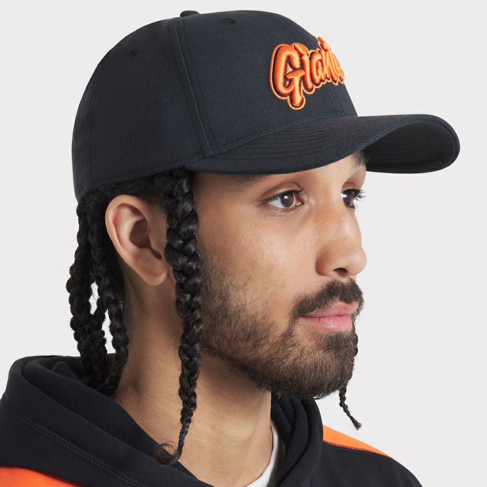 San Francisco Giants Nike 2025 City Connect Rise Swoosh Performance Flex Hat - Black Hats