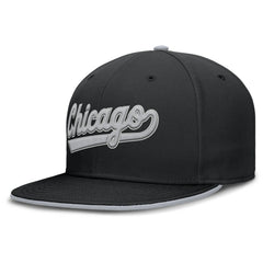 Chicago White Sox Nike Primetime Dri-FIT Round Bill True Fitted Hat - Black Hats