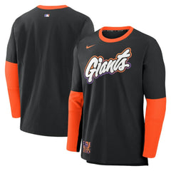 San Francisco Giants Nike 2025 City Connect Authentic Collection Player Dri-FIT Lightweight Pullover - Black Pullover