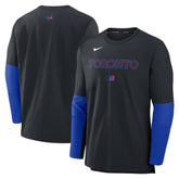 Toronto Blue Jays Nike 2025 City Connect Authentic Collection Player Dri-FIT Lightweight Pullover - Black Pullover