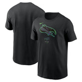 Tampa Bay Rays Nike City Connect Large Logo T-Shirt - Black T-shirts