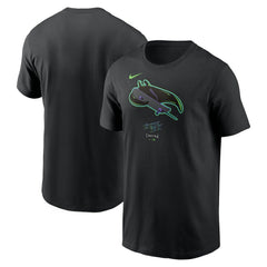 Tampa Bay Rays Nike City Connect Large Logo T-Shirt - Black T-shirts
