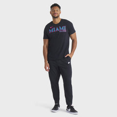 Miami Marlins Nike City Connect Wordmark T-Shirt - Black T-shirts
