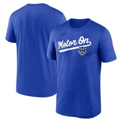Detroit Tigers Nike City Connect Team Phrase Script Legend Performance T-Shirt - Royal T-shirts