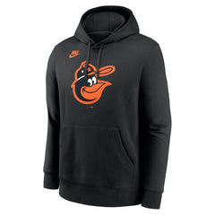 Baltimore Orioles Nike Cooperstown Collection Logo Club Hoodie - Black Hoodies